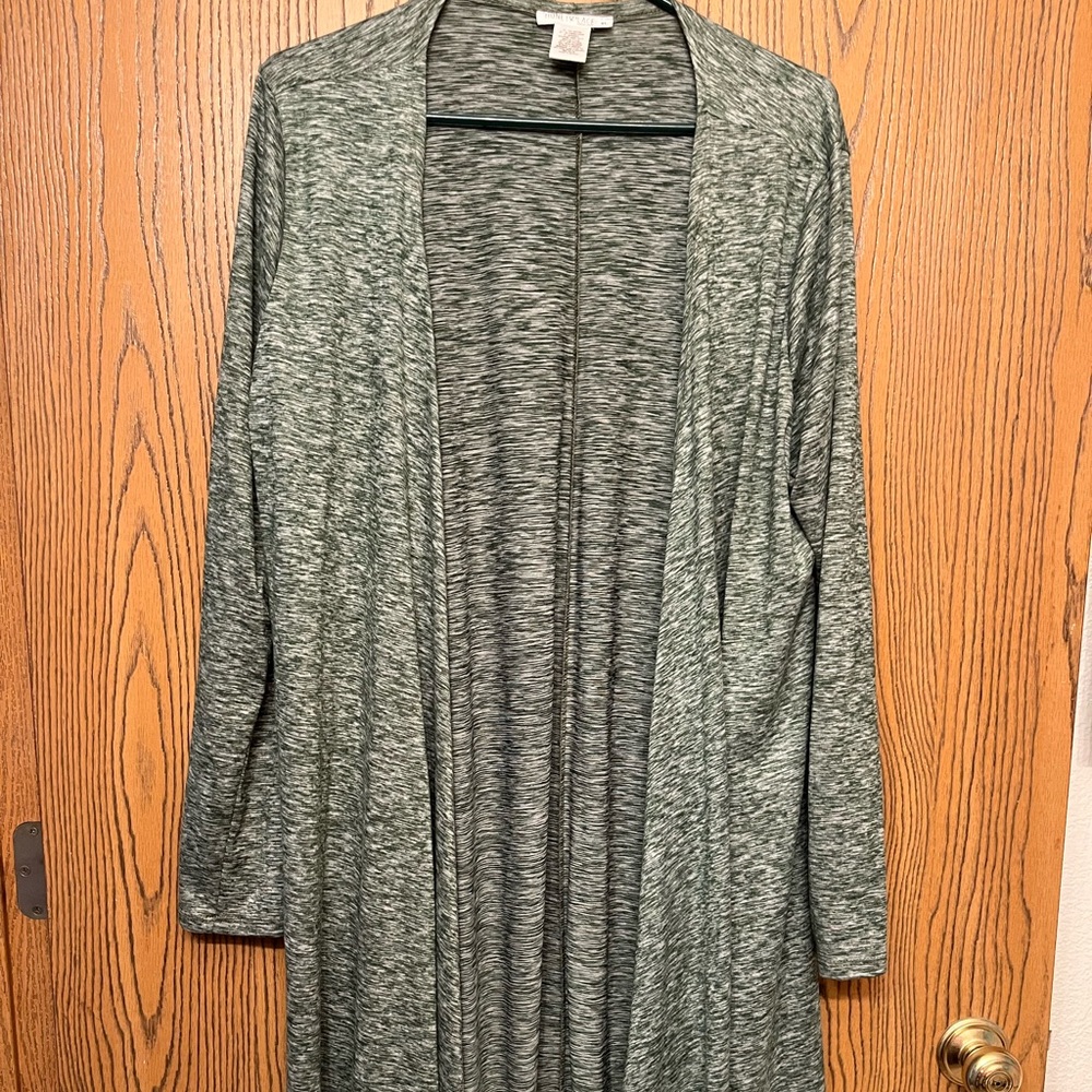 Green cardigan
